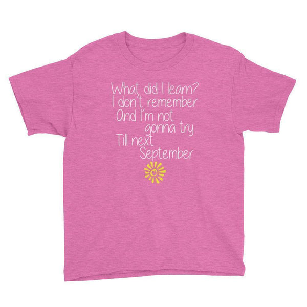 Cute Last Day of School Rhyme for Students-Kid's Shirt-Faculty Loungers Gifts for Teachers