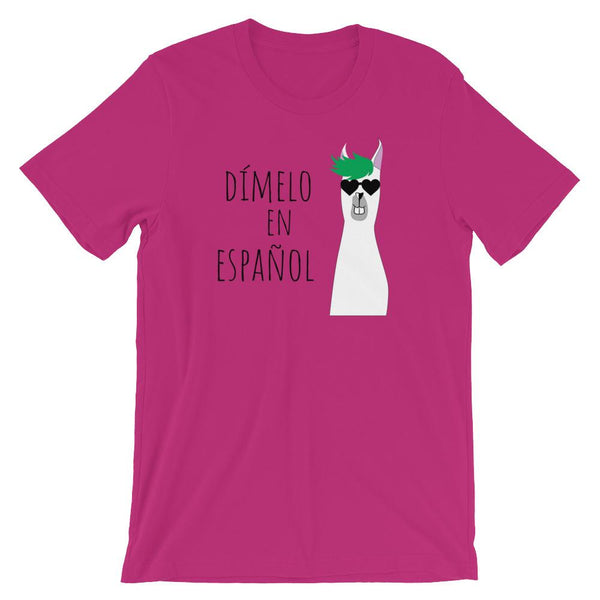 Dímelo en Español Shirt for Spanish Teachers-Faculty Loungers