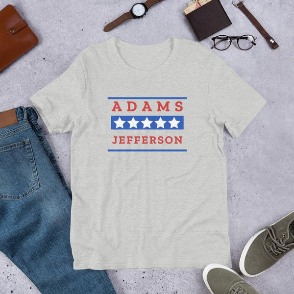John Adams Shirt | Adams Jefferson History Buff Tee-Faculty Loungers