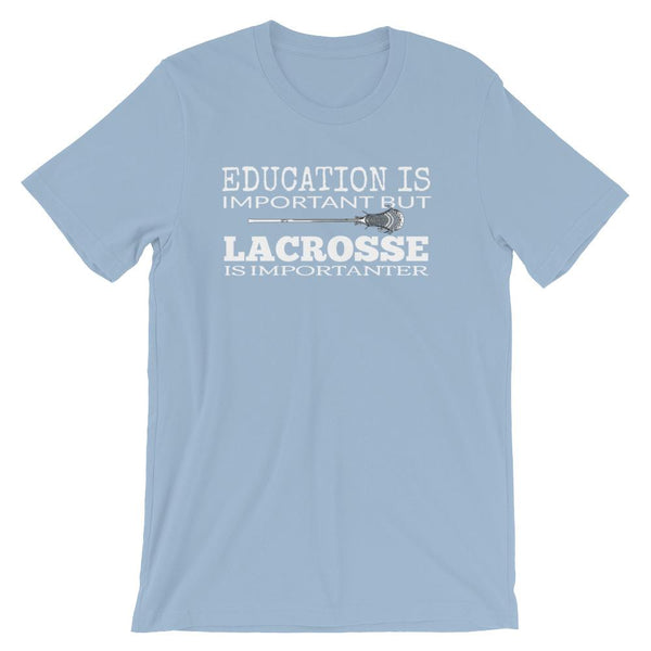 Lacrosse Coach Short-Sleeve Gift T-Shirt - Education vs LAX-Faculty Loungers