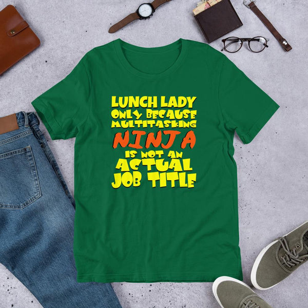 Lunch Lady Multitasking Ninja T-Shirt-Faculty Loungers