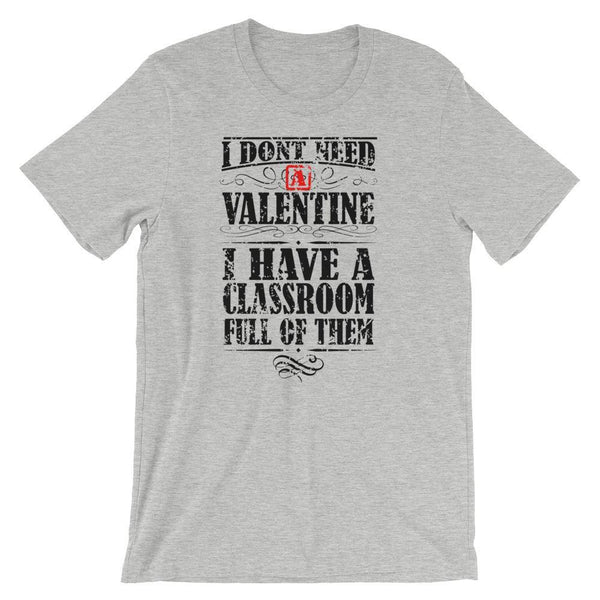 Teacher Valentine Shirt, Valentines Day Teacher Tee, Cute V-Day Shirt, Classroom Full of Valentines-Faculty Loungers