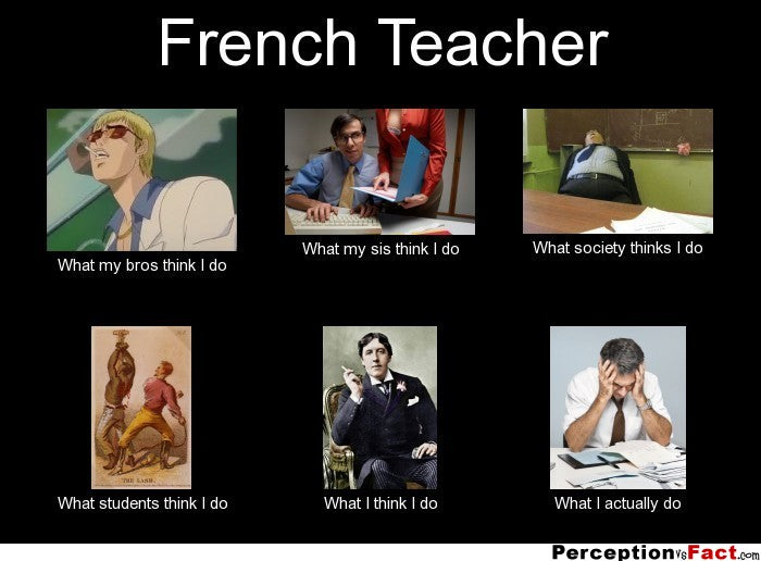 French Teacher Meme - What You Really Do