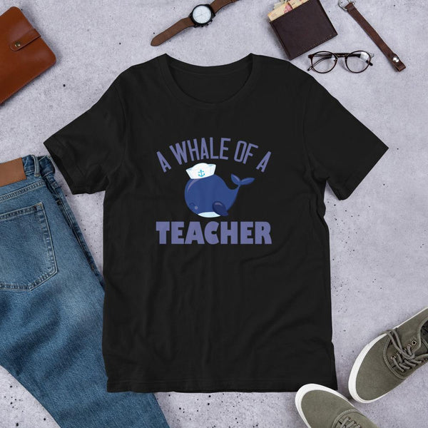 A Whale of a Teacher Unisex T-Shirt-Faculty Loungers