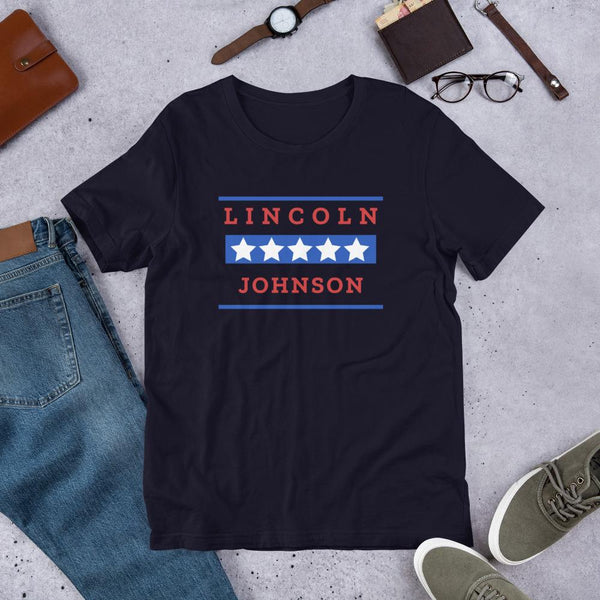 Abe Lincoln Shirt | Abraham Lincoln & Andrew Johnson-Faculty Loungers