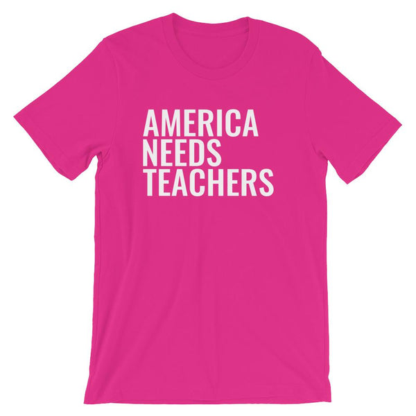 America Needs Teachers Shirt, Teachers First, Teacher Appreciation Gift, Thank You Teacher Gift-Faculty Loungers