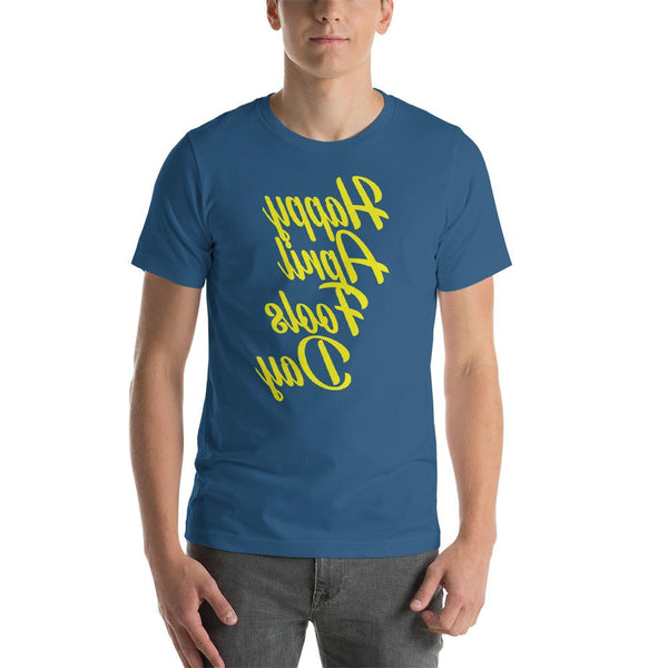 Backwards Happy April Fools Day Shirt-Faculty Loungers