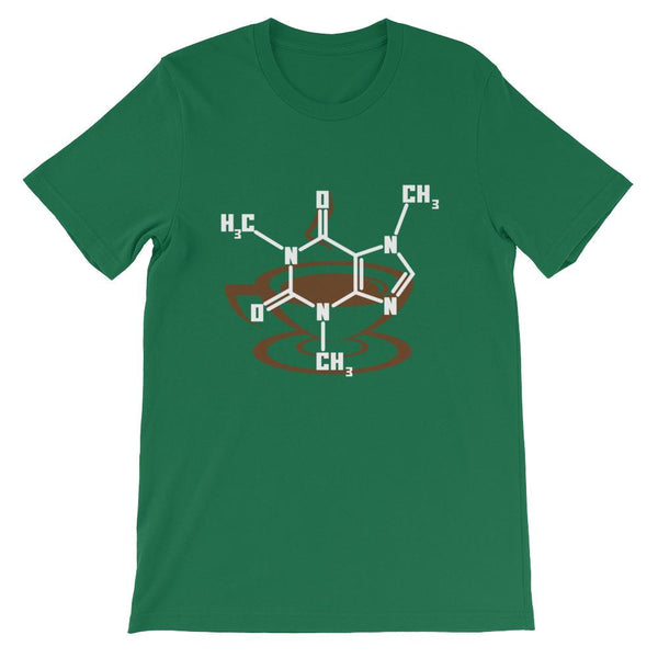 Caffeine Molecule Shirt for Coffee Loving Science Nerds-Faculty Loungers