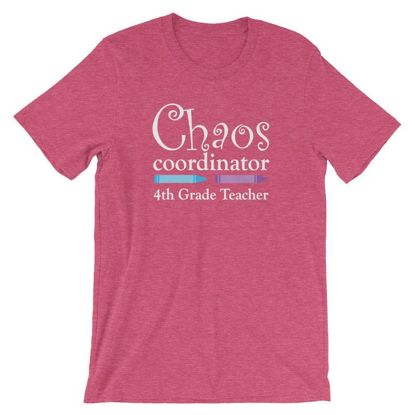 Chaos Coordinator Fourth Grade Teacher Shirt-Faculty Loungers