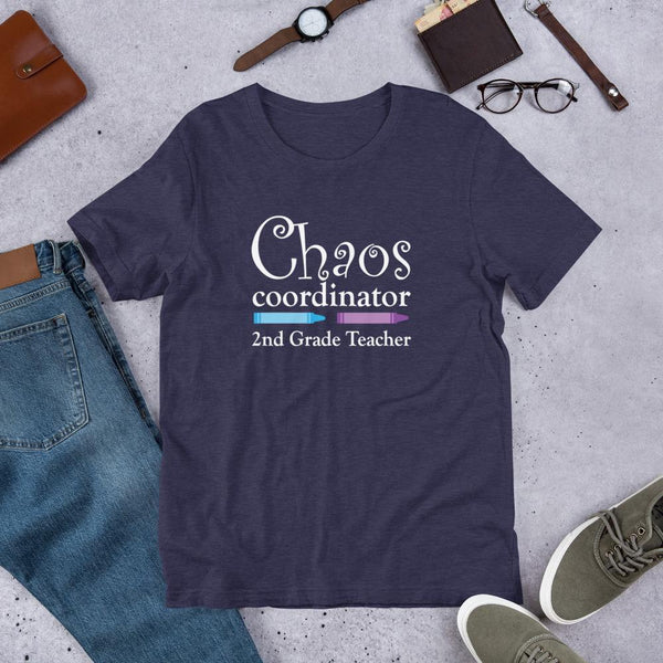Chaos Coordinator Second Grade Teacher Shirt-Tee Shirt-Faculty Loungers Gifts for Teachers