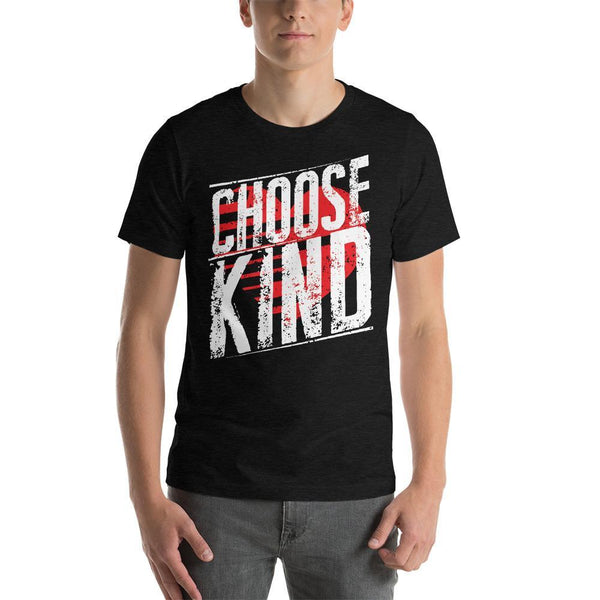 Choose Kind Anti-Bullying Teacher Shirt with a Heart Background-Faculty Loungers