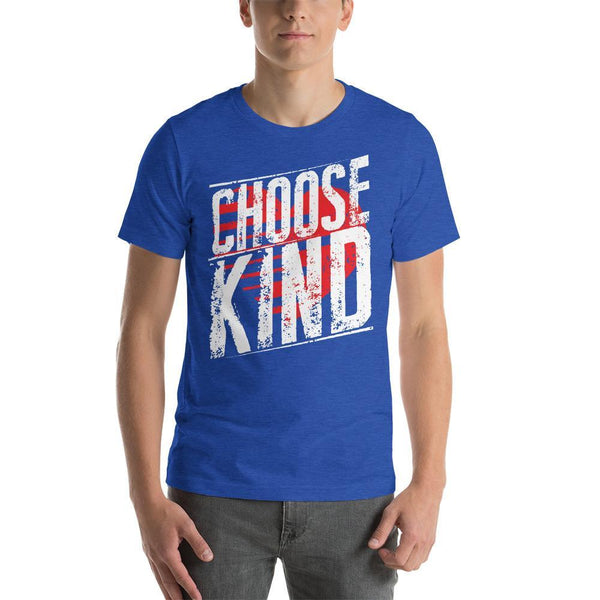 Choose Kind Anti-Bullying Teacher Shirt with a Heart Background-Faculty Loungers