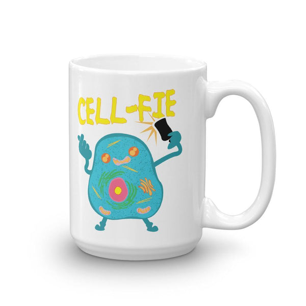 Funny Biology Coffee Mug - Cell-Fie Science Nerd Gift-Faculty Loungers