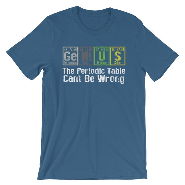 Funny Genius Periodic Table Shirt-Faculty Loungers
