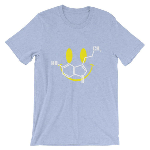 Happy Serotonin Molecule Shirt with Smile Emoji-Faculty Loungers