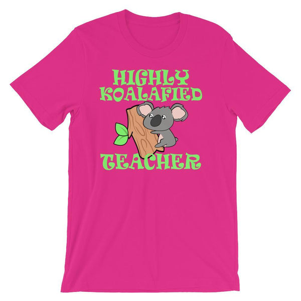 Cute Teacher Shirt, Highly Koalafied Teacher, Best Teacher Ever, Kindergarten or Preschool Gift Idea-Faculty Loungers