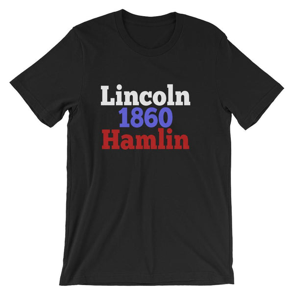 Historical Election Shirt for Teachers, Abraham Lincoln and Hannibal Hamlin 1860-Faculty Loungers