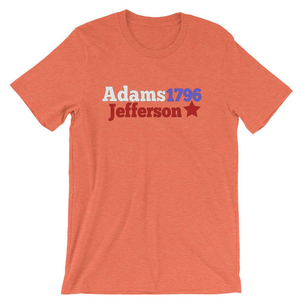 Historical Election Shirt for Teachers, John Adams and Thomas Jefferson-Faculty Loungers