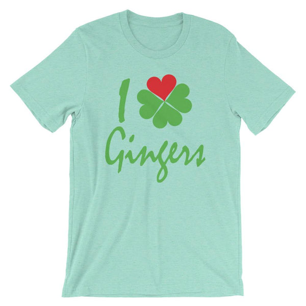 I Heart Gingers Shirt - St Patrick's Day Tee for Redheads and Ginger Lovers-Faculty Loungers