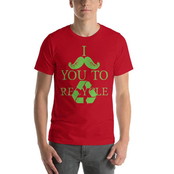I Mustache You to Recycle - Earth Day Shirt-Faculty Loungers