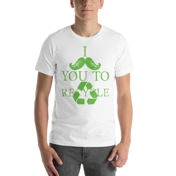 I Mustache You to Recycle - Earth Day Shirt-Faculty Loungers