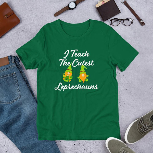 I Teach the Cutest Leprechauns Shirt for Teachers St Patrick's Day-Faculty Loungers