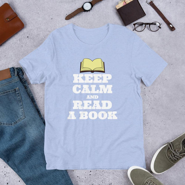 Keep Calm and Read a Book Unisex Shirt-Faculty Loungers