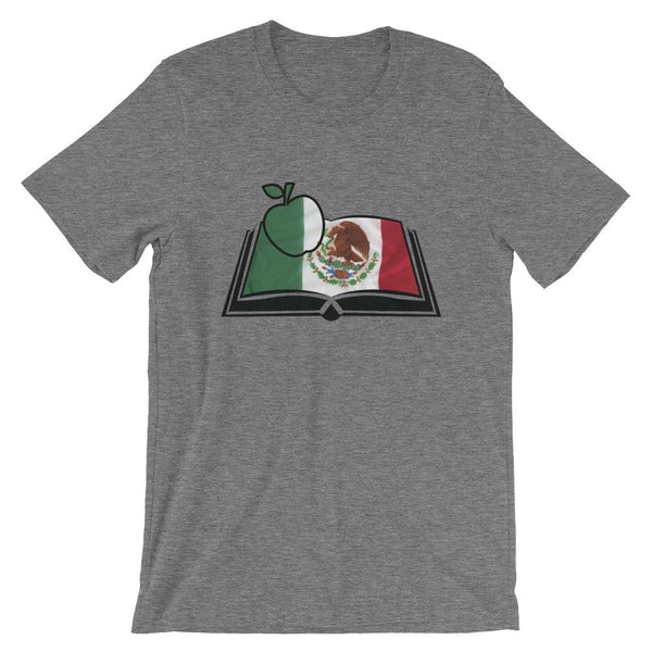 Mexican Flag Book Shirt for Spanish Teachers-Faculty Loungers
