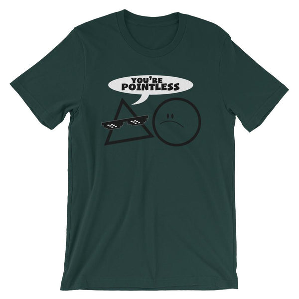 Pointless Geometry Humor T-Shirt-Faculty Loungers