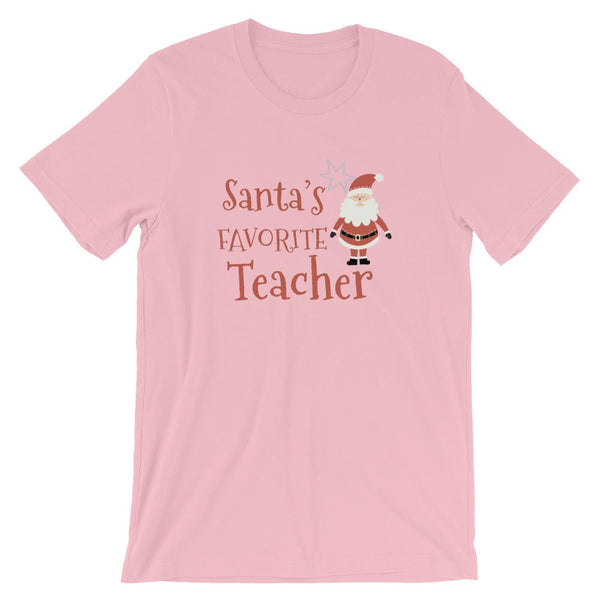 Santa’s Favorite Teacher – Cute Teachers Christmas Shirt-Faculty Loungers
