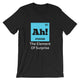 Science Teacher Funny T-Shirt, Afraidium Made Up Periodic Table Element, Ah!