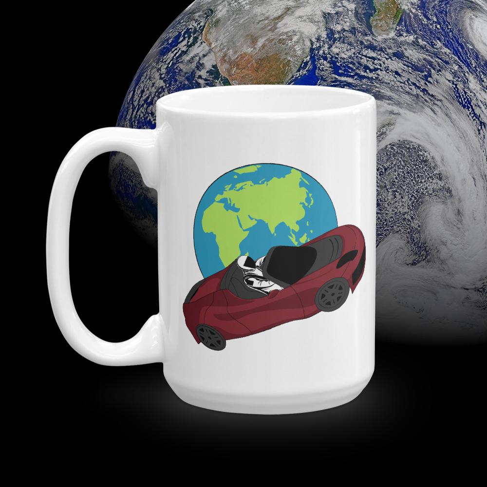 Starman SpaceX Tesla Inspired Coffee Mug - Gift for Science Nerds