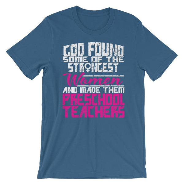 Strong Women Preschool Teacher Shirt-Faculty Loungers