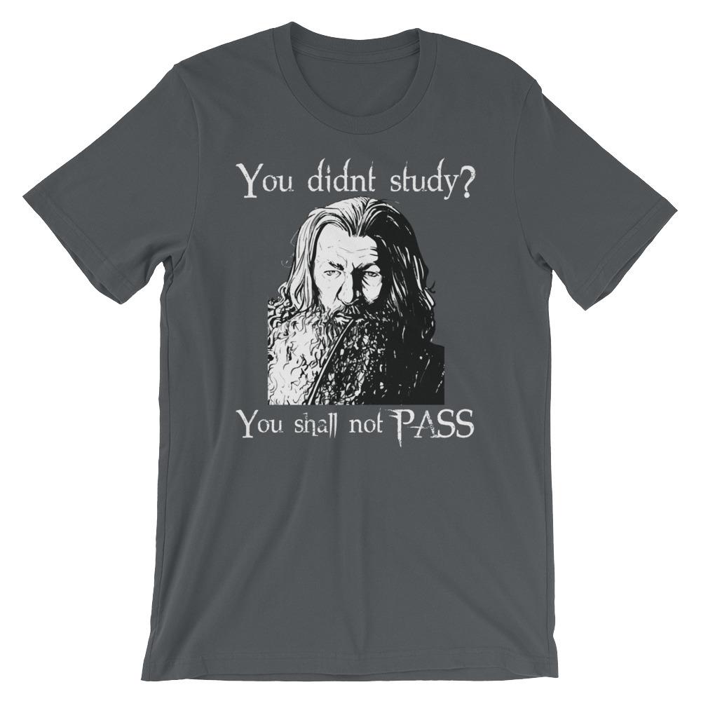 Teacher Meme on a Shirt - You Shall Not Pass | Faculty Loungers Gifts ...