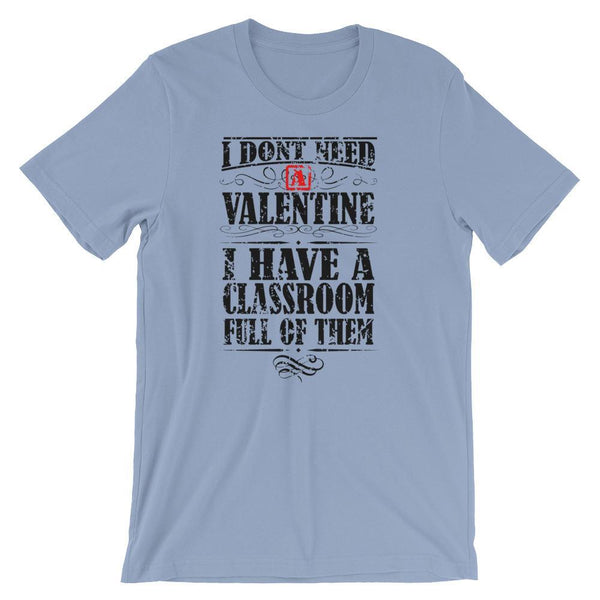 Teacher Valentine Shirt, Valentines Day Teacher Tee, Cute V-Day Shirt, Classroom Full of Valentines-Faculty Loungers