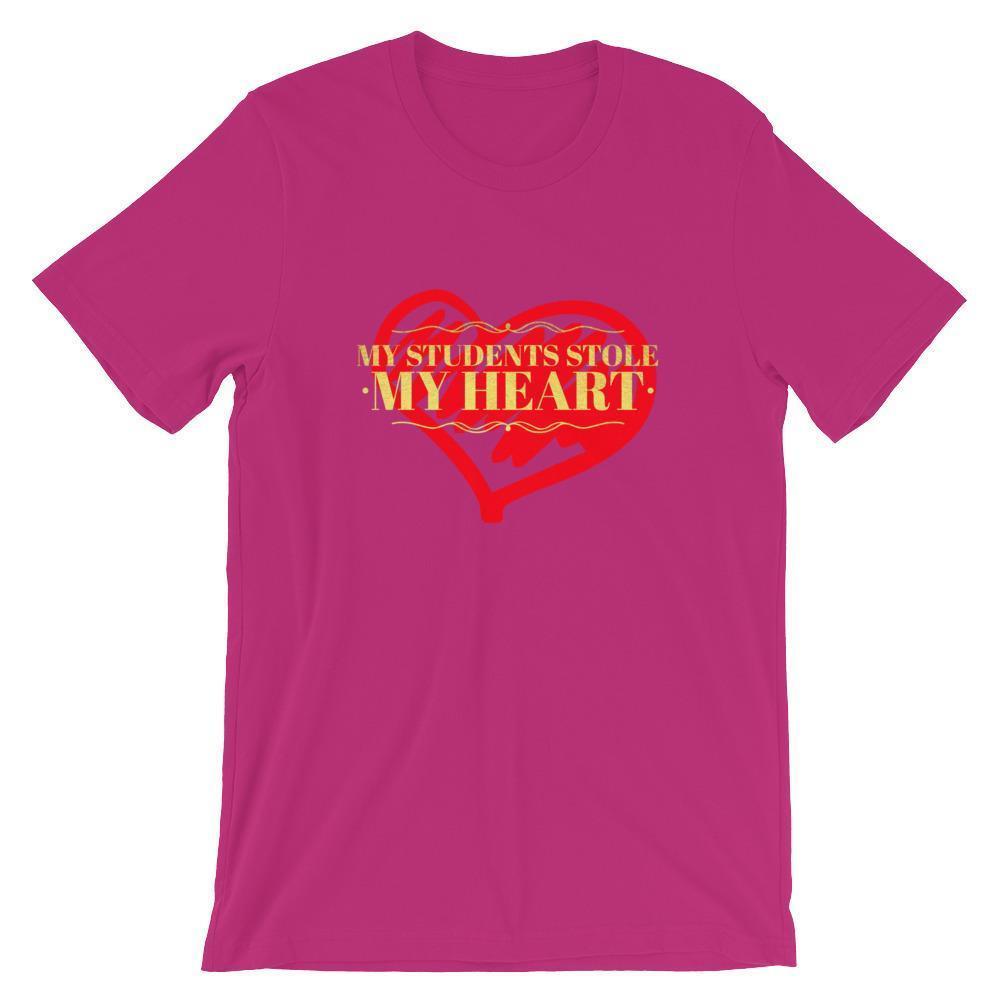 Teacher Valentines Day Tshirt - Students Stole My Heart | Faculty ...