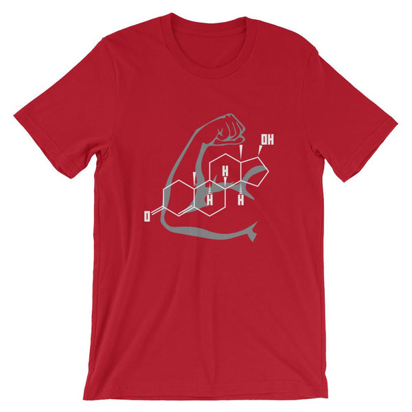 Testosterone Molecule Shirt for Male Science Nerds-Faculty Loungers