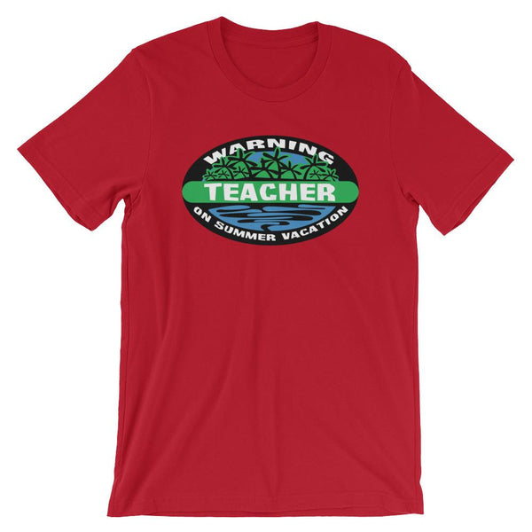 Warning Teacher on Summer Vacation Shirt-Faculty Loungers