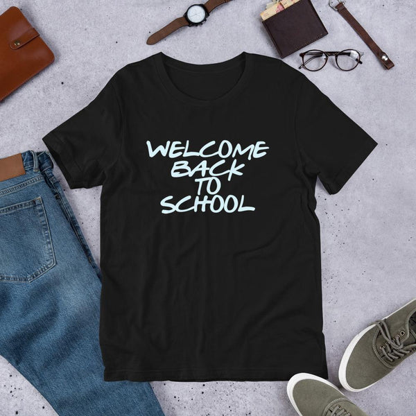 Welcome Back to School Minimalist Text Shirt for Teachers-Faculty Loungers